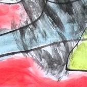 ohne titel, 2024, mischtechniken auf papier, 83,8x59,4 cm, copyright vg bildkunst + axel hptner